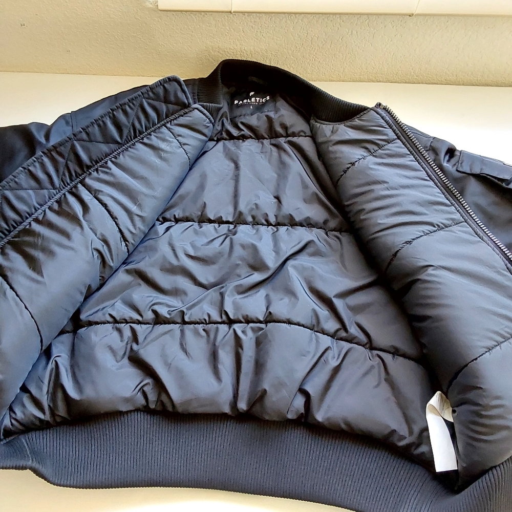 Fabletics Black Iconic Bomber Jacket - image 5